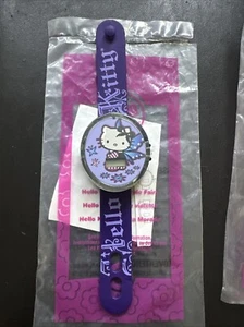 Sanrio Hello Kitty Digital LCD Watch Purple Strap Never Worn Needs Batteries - Picture 1 of 4