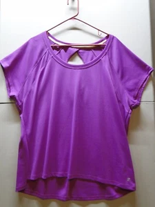 Energy Zone Size 2XL Purple Short Sleeve Casual Blouse - Pre-worn - Picture 1 of 8
