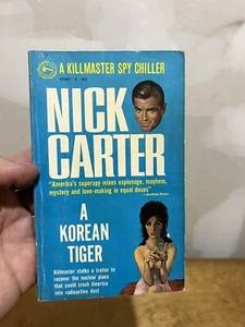 A Korean Tiger by Nick Carter Paperback Spy Book Award Books 1967 First Print - Picture 1 of 10