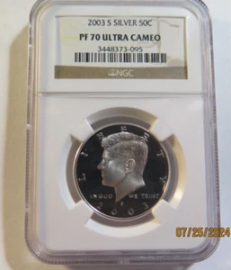 Kennedy mezzo dollaro 2003-S ARGENTO NGC PF 70 ultra cammeo - Foto 1 di 2