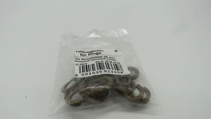 8x Faltenleghaken für Ringe 28mm Elcheoptik rustikal (braun) - Bild 1 von 1