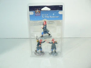 Lemax 2000 Carole Towne To The Rescue Firemen 215307 NIB - Picture 1 of 4