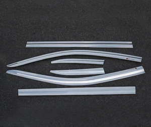 Chrome Window Visors Vents Sun Rain Guard Cover For Toyota highlander 2015-2019 - Picture 1 of 7