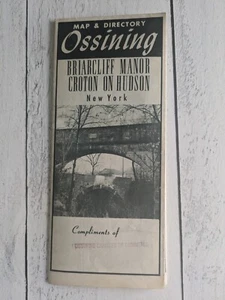 Ossining NY Karte & Verzeichnis NY Central Time Table Briarcliff Manor - Bild 1 von 5