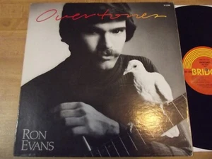 RON EVANS - OVERTONES LP VERY RARE US 1980 BRIDGE ORIG PRESS, XIAN FOLK ROCK - Picture 1 of 6