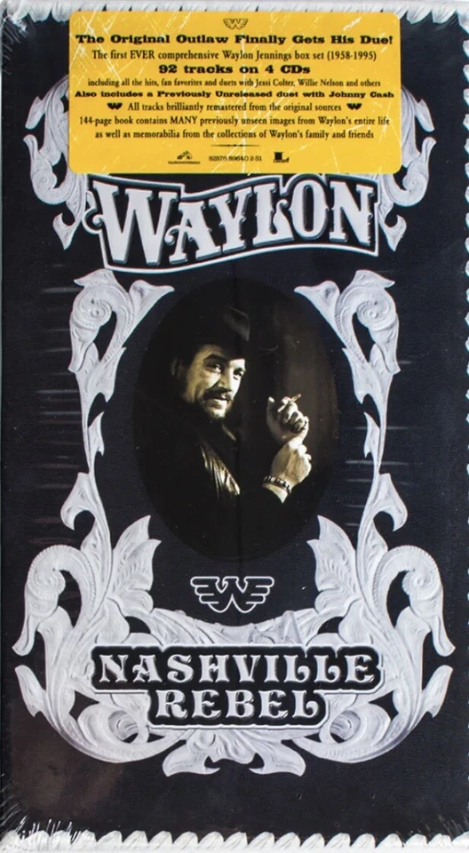 Waylon Jennings Nashville Rebel (4 CDs Box Set/ 92 Tracks) 1958-1995 - Image 1 of 2