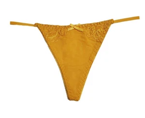 PRESTIGE BIATTA YELLOW COTTON G STRING THONG * FREE SHIPPING - Picture 1 of 2