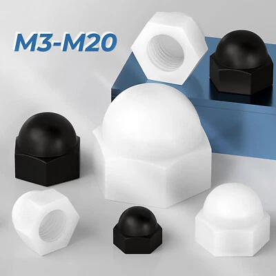 Hutmutter Kunststoff DIN 1587 hohe Form Hutmuttern Muttern M3 bis M20 - Bild 1 von 4