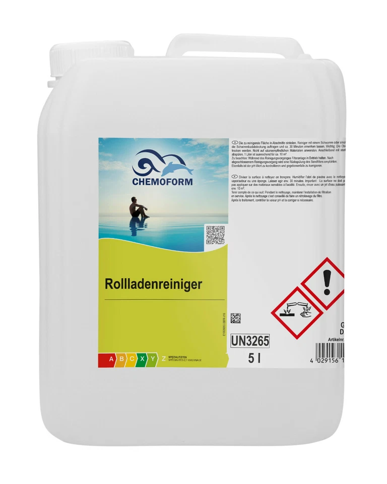 5 Liter Chemoform Pool Rollladenreiniger entfernt Kalkablagerungen