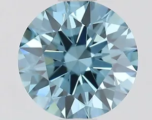 Round 1.04 Carat Fancy Vivid Blue VVS2 CVD Loose Lab Grown Diamond - Picture 1 of 3