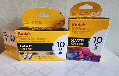Kodak Printer Ink 10B Black 10C Color  Easy share Hero ESP Combo Lot 1 Black - Image 1 of 4