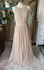 Candalite Cream sparkly gold Maxi Dress, Large New w/tags - Picture 1 of 8