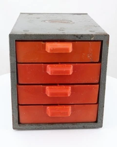 Vintage SEARS DUNLAP AUFBEWAHRUNGSSCHRANK MIT 4 SCHUBLADEN UND TEILERN - Bild 1 von 8