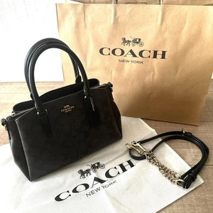 Borsa Coach Mini Bennett Satchel firmata 2 vie borsa di design elegante in pelle - Foto 1 di 20