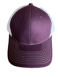 Cappellino camionista posteriore in rete bianco marrone snapback regolabile OSFM - Foto 1 di 2