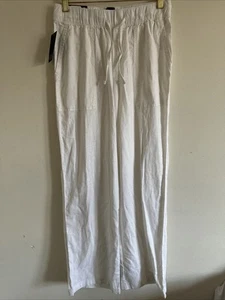 GAP Hose Baumwolle Viskose Mischung Herren Größe XS weiß Gummizug Kordelzug - Bild 1 von 10