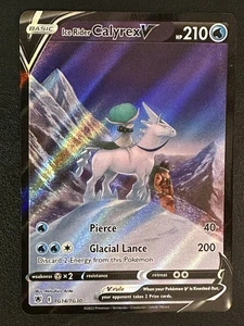 Pokemon TCG Ice Rider Calyrex V SWSH10: Astral Radiance Trainer Gallery TG14/TG3 - Picture 1 of 2