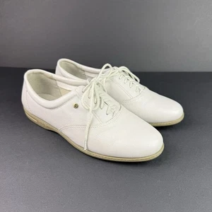 Easy Spirit Anti-Gravity Motion Leder Oxford Sneakers Größe 8 Damen Knochen - Bild 1 von 8