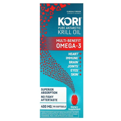 Pure Antarctic Krill Oil, Multi-Benefit Omega-3, 90 Softgels (400 mg per - Image 1 of 3