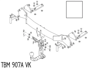 Barra de remolque automotriz desmontable vertical Towtrust para BMW X5 SUV 2001 a 2007 - Imagen 1 de 8