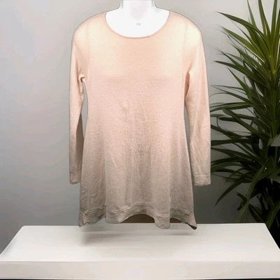 Sexy Camisa de Vestir Suéter Charter Club 100% Cachemira M Rosa Suave Preppy Dinero  Foto 1 de 4