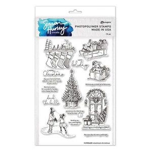 RANGER Transparente Briefmarke - Sketched Christmas - Bild 1 von 1