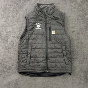 Carhartt Rain Defender Vest Mens XL Gray Insulated Relaxed Fit Puffer 0V2286-M - Picture 1 of 10
