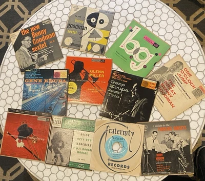 Lot (11) 45s & EP's Big Band Tommy Dorsey* Jimmy Dorsey*Benny Goodman*Gene Krupa - Image 1 of 4