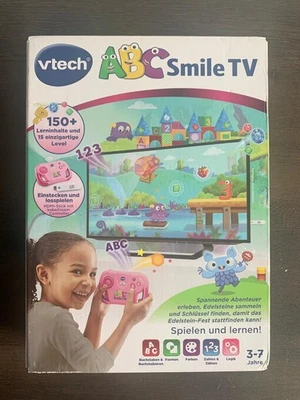 Kabellose Lernkonsole mit HDMI-Stick, Konsole Vtech ABC Smile TV, rosa - Bild 1 von 4