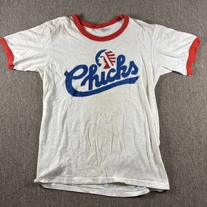 Vintage 1970s Memphis Chicks Fan Ring T-shirt Medium Baseball MLB Single Stitch - Picture 1 of 10