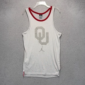 Oklahoma Sooners Jordan Tank Top Trikot Herren Small grau rot OU Basketball NCAA - Bild 1 von 9
