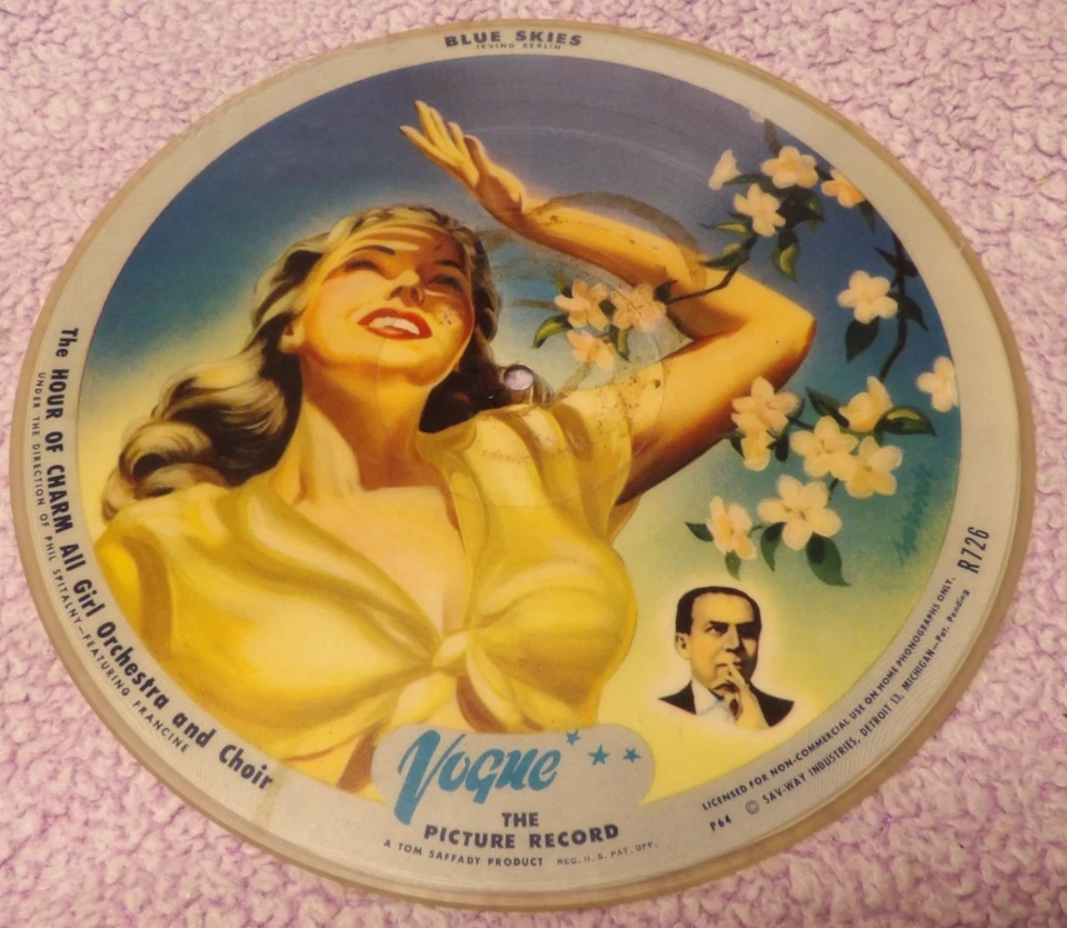 Hour Of Charm All-Girl Orch - Rhapsody In Blue - 10” Picture Disc - G/F - R726 - Image 1 of 2