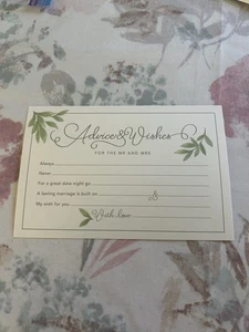 50 Ratschläge und Wünsche für den Herrn und die Frau Hochzeitskarten - frisch verheiratete Paare - Bild 1 von 4