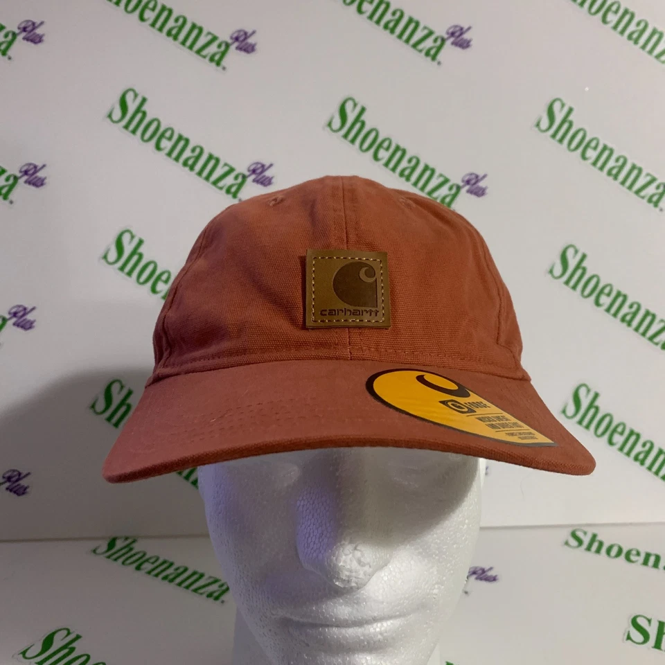 Carhartt Force Odessa Canvas Logo Cap Coral Adjustable Strapback AH0289