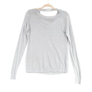 Nordstrom Signature Light Grey Lightweight Long sleeve Round Neck Sweater XS - Picture 1 of 7