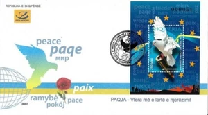 Albania Stamps 2023. Europa CEPT: Peace. Dove, Bird. FDC Block MNH - Picture 1 of 1