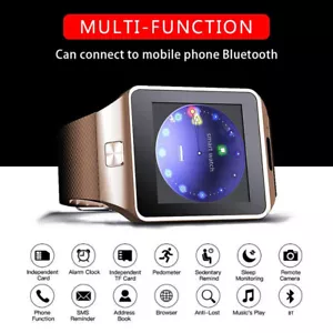 2024 New Smart Watch Men Military Fitness Tracker Wristwatch Pedometer SMS - Picture 1 of 27
