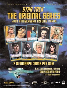 STAR TREK TOS 40 ANIVERSARIO 2006 RITTENHOUSE VENTA PROMOCIONAL VENTA VENTA HOJA - Imagen 1 de 2