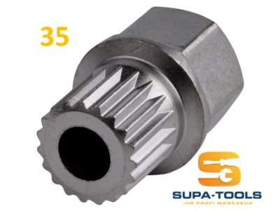 Radsicherung Felgenschloss BMW 35, 19 Kant 19 Zahn Schlüssel Nuss SUPA-Tools