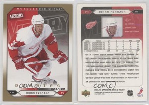 2005-06 Upper Deck Victory Gold /100 Johan Franzen #291 Rookie RC