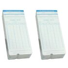 200 Sheets Attendance Card Paper for Employees Weekly Daily