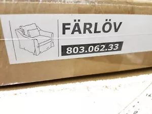 IKEA Farlov Armchair SLIPCOVER Djuparp Yellow-Beige Gold Chair COVER Velvet - Picture 1 of 3