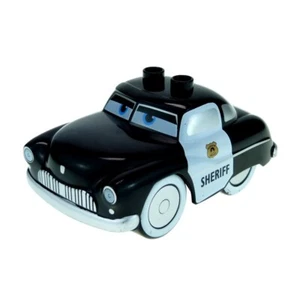 1x Lego Duplo Vehicle Disney Pixar Cars Sheriff Black 89803pb01 crs054 - Picture 1 of 1