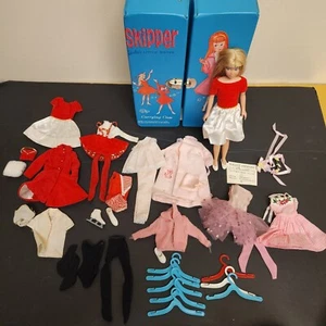 Vintage Set 1963 blauäugiges blondes Haar Skipper Puppe Made in Japan - Bild 1 von 12