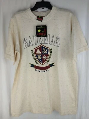 Vintage Nassau Bahamas Mens T Shirt Size XL All American Star Made in USA - Image 1 of 4