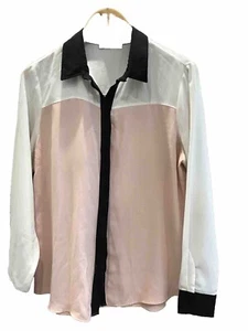 Ladies Blouse Size 16 Pink, White, Black By Atmosphere - Picture 1 of 3