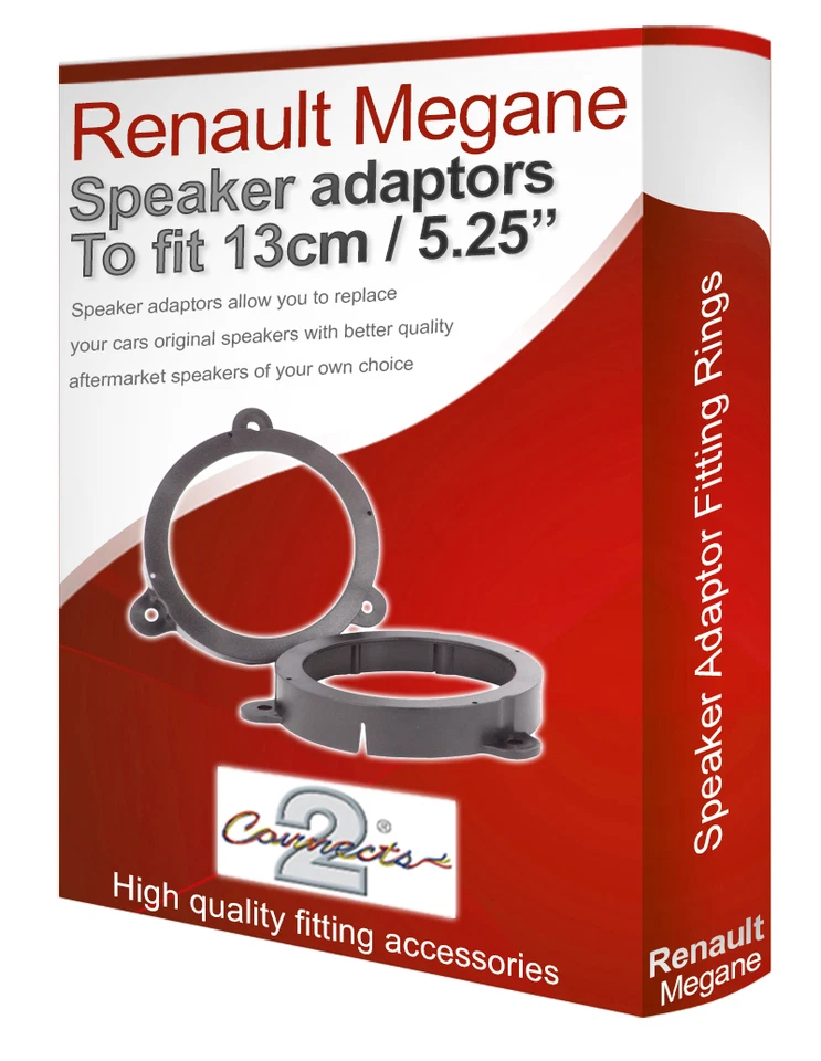 Renault Megane III speaker adapter pods Front Door speaker fitting rings - Image 1 of 1