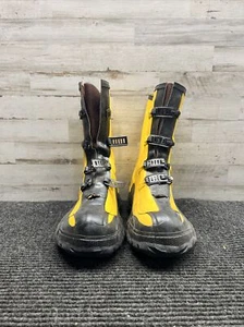 Honeywell 31924 Servus Yellow Rubber Dielectric Boots 4 Buckle Size 8 - Picture 1 of 9