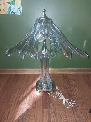 Lámpara grande de cristal Cofrac Art Verrier Foto 1 de 4