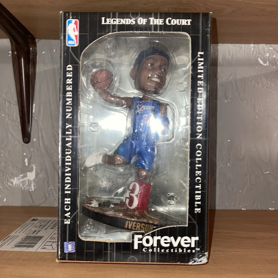 Cabeza Bobble Allen Iverson Edición Limitada Coleccionables Forever Numerada Sin Abrir Foto 1 de 4